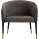 Asher Sparrow Grey / Napa Black Lounge Chair
